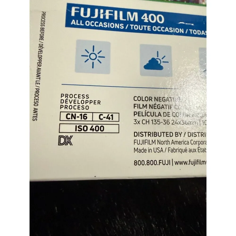 Fujifilm 400 Color Negative 35mm Film (36 Exposures) - 3 Pack